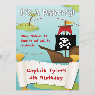 Einladung von Piraten zum Geburtstag