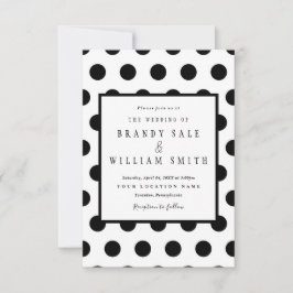 Einladung von Polka Dot Hochzeit
