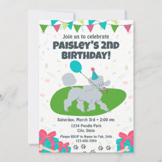 Einladung von Poodle zum Geburtstag