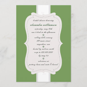 Einladung von Posh Bridal Dusche {Green}