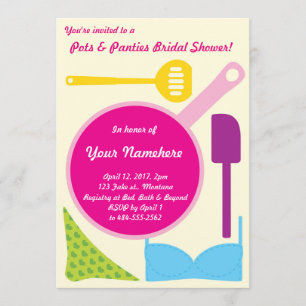 Einladung von Pots and Panties Bridal Dusche