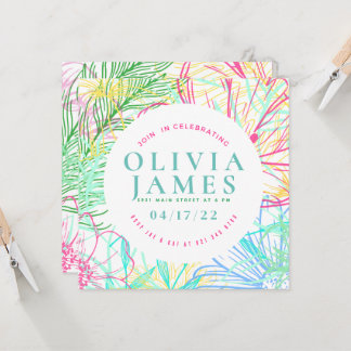 Einladung von Preppy Floral Besondere Anlass