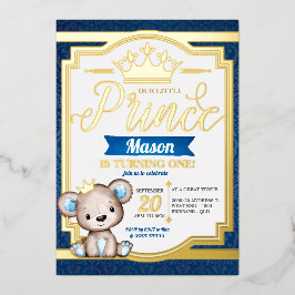 Einladung von Prince Birthday Foil