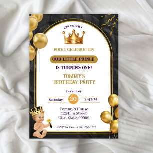 Einladung von Prince Boys Crown zum Geburtstag