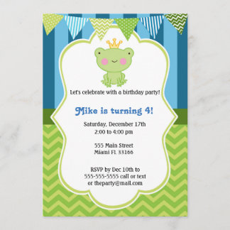 Einladung von Prince Frog zum Geburtstag