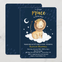 Einladung von Prince Lion Baby Shower