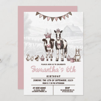 Einladung von Princess Animals zum Geburtstag