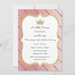 Einladung von Princess, Einladung von Babydusche