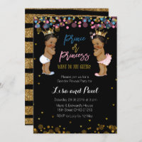 Einladung von Prinzessin und Prinzessin zur Gender