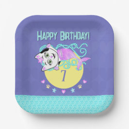 Einladung von Purrmaid Pappteller