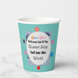 Einladung von Queen Nickerchen Baby Shower Pappbecher