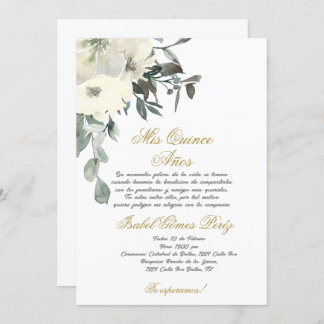 Einladung von Quinceanera auf Spanisch