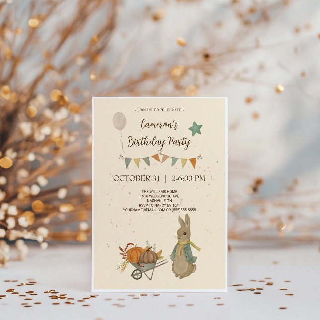 Einladung von Rabbit Peter Birthday (Von Creator hochgeladen)