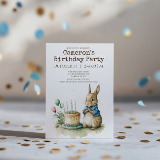 Einladung von Rabbit Peter Birthday
