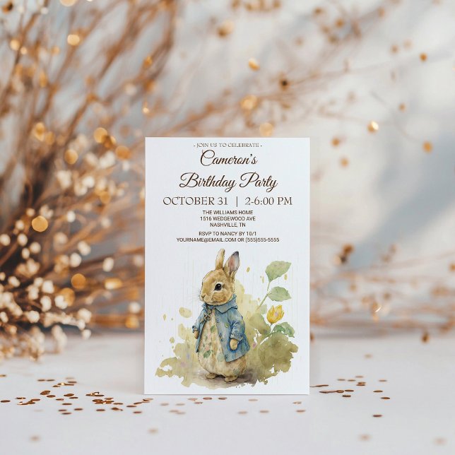 Einladung von Rabbit Peter Birthday (Von Creator hochgeladen)