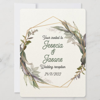 Einladung von Rahmen und Damast