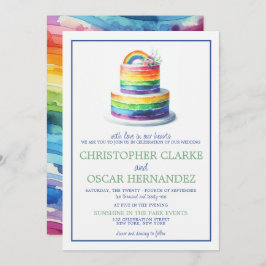 Einladung von Rainbow Cake Wedding