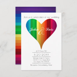 Einladung von Rainbow Heart Wedding