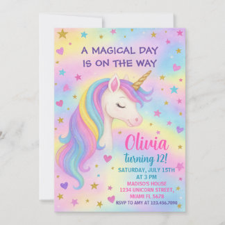 Einladung von Rainbow Unicorn