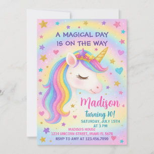 Einladung von Rainbow Unicorn