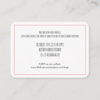 Einladung von Red Knot Save the Date | RSVP Karte