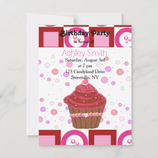 Einladung von Red Velvet Cupcake