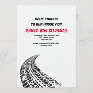 Einladung von Reifenspuren