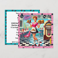 Einladung von Retro Diner