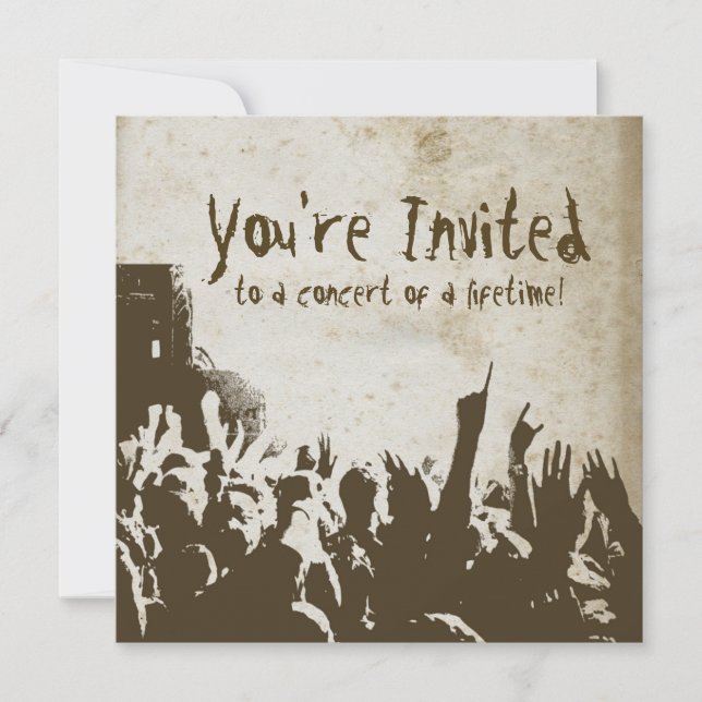 Einladung von Retro Stached Rock (Vorderseite)