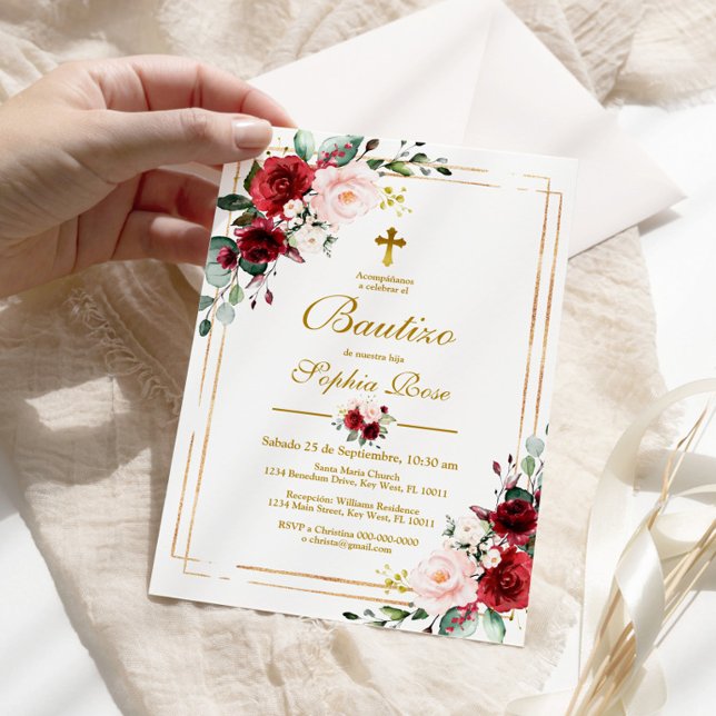 Einladung von Rosas Rojas para Bautizo (Von Creator hochgeladen)