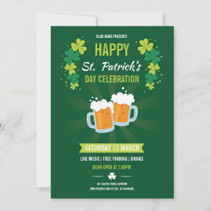 Einladung von Saint Patricks Flyer