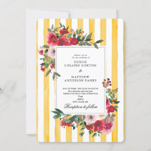 Einladung von Samoan Sun Yellow Wedding