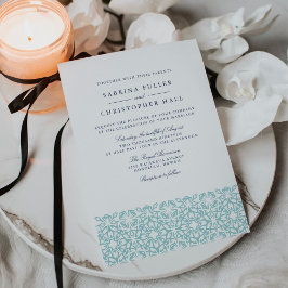 Einladung von Santorini zur Hochzeit | Aqua