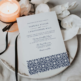 Einladung von Santorini zur Hochzeit | Marine