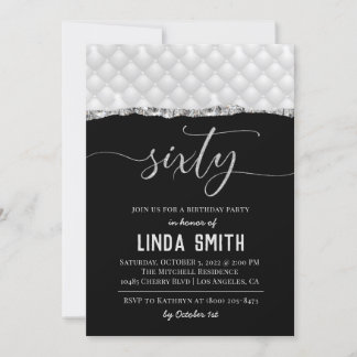Einladung von sechzig Diamond zum Geburtstag