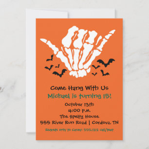 Einladung von Skeleton zum Geburtstag