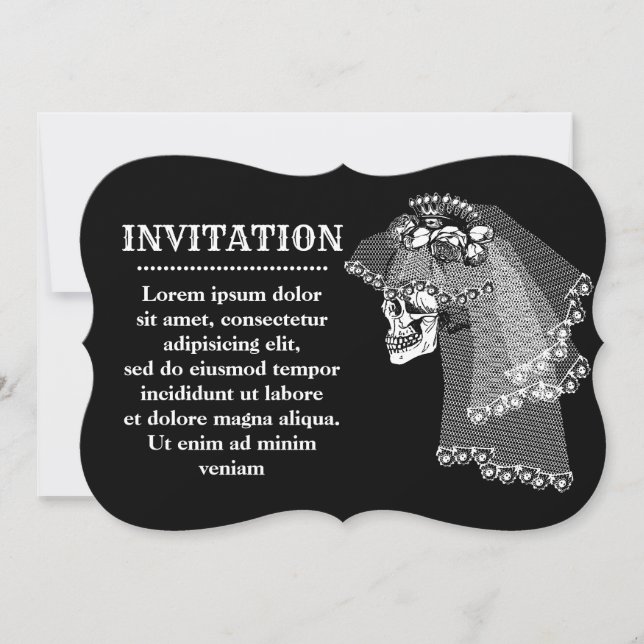 Einladung von Skull Bride (Vorderseite)