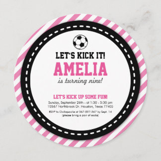 Einladung von Soccer Girl zum Geburtstag