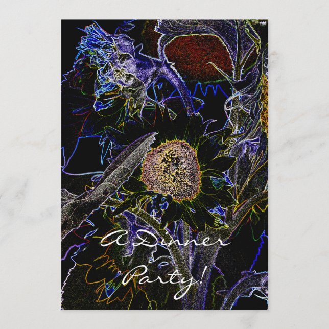 EINLADUNG VON SONNENBLUMEN (Vorderseite)