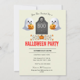Einladung von Spooky Office-Halloween-Party