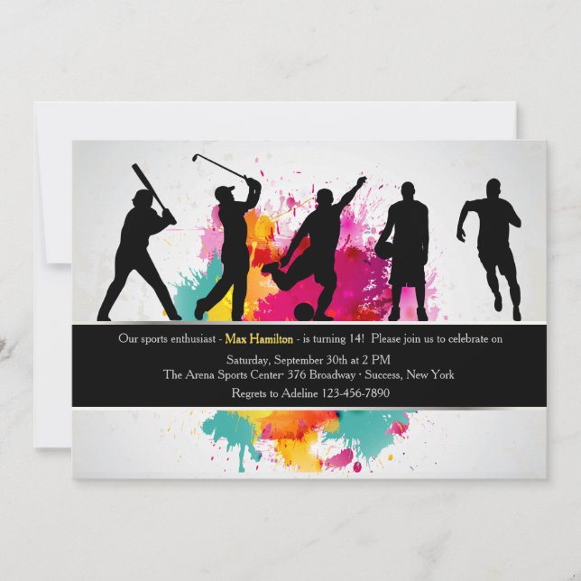 Einladung von Sportsman (Vorderseite)