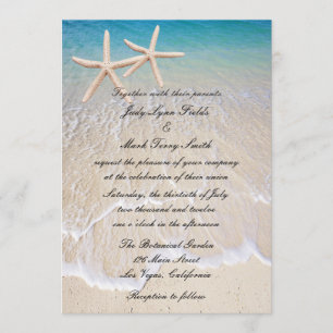 Einladung von Starfish Beach zur Hochzeit