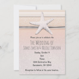 Einladung von Starfish Peaches & Cream Beach Hochz