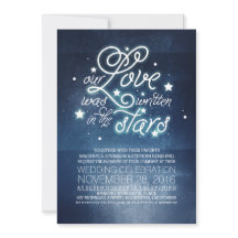 Einladung von Stars Hochzeit