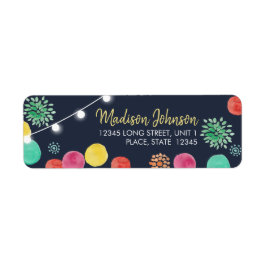 Einladung von Summer Party Lampions