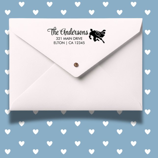 Einladung von Superheldin Birthday Permastempel ( Add fun, personalized touches to invitations and crafts—order yours today!)