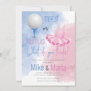 Einladung von T-Shirts oder Tutus