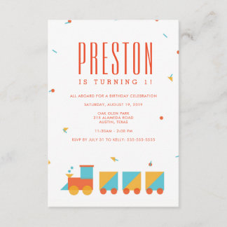 Einladung von Tangram Train zum Geburtstag