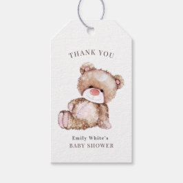 Einladung von Teddy Bear Baby Shower kann frühzeit Geschenkanhänger