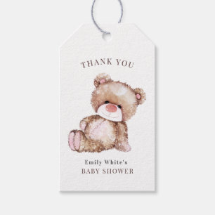 Einladung von Teddy Bear Baby Shower kann frühzeit Geschenkanhänger